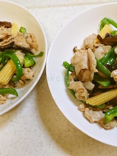 肉野菜炒め(ピーマン・生きくらげ等)-レシピのメイン写真