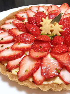 母の日ケーキ・いちごのカスタードタルト-レシピのメイン写真