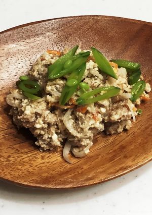 鯖の味噌煮缶で簡単白和え-レシピのメイン写真