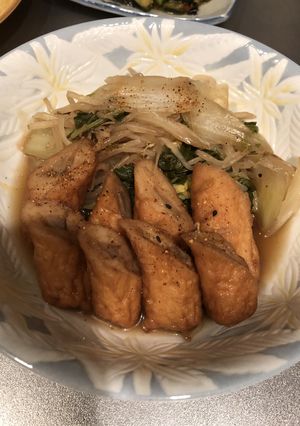 白菜とゴボ天の煮物-レシピのメイン写真