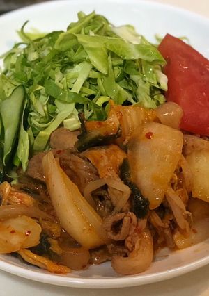 【簡単・絶品】ほんのり甘い★豚キムチ-レシピのメイン写真
