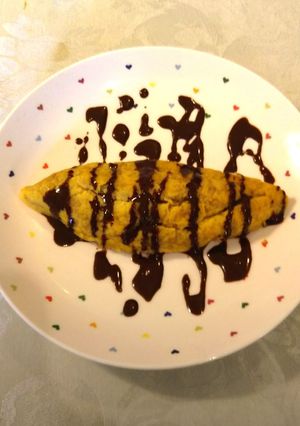 超シンプルスイーツ！バナナオムレツ-レシピのメイン写真