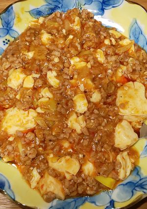 甘味と辛味☆豚ひき肉たっぷりの麻婆豆腐-レシピのメイン写真