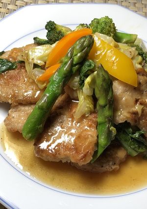たっぷり野菜と豚もも肉のオイスター炒め-レシピのメイン写真