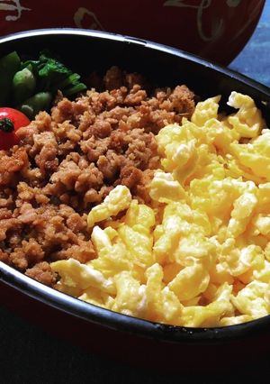そぼろ弁当-レシピのメイン写真