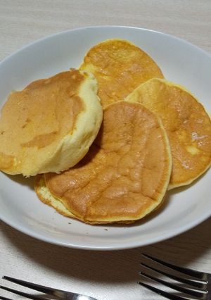卵白消費だけど普通に卵1個使うパンケーキ-レシピのメイン写真