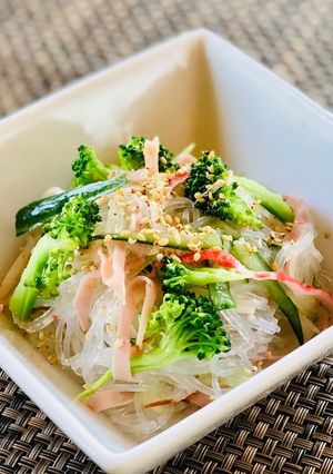 アメリカで作る★野菜たっぷり春雨サラダ-レシピのメイン写真