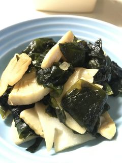 筍とワカメのオイスターソース炒め-レシピのメイン写真