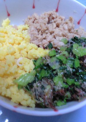 わが家の三色丼-レシピのメイン写真
