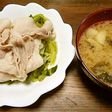 合体しゃぶしゃぶとお味噌汁