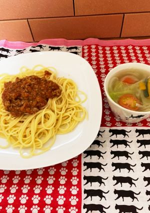 作り置きのミートソースでいつでもパスタ♪-レシピのメイン写真