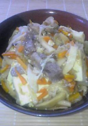 野菜たっぷり肉豆腐-レシピのメイン写真