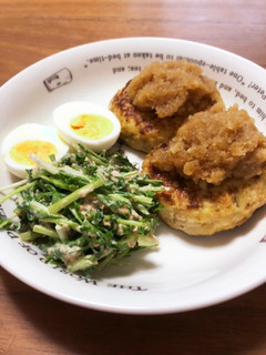 オーブンでふわふわ豆腐ハンバーグ♬*°-レシピのメイン写真