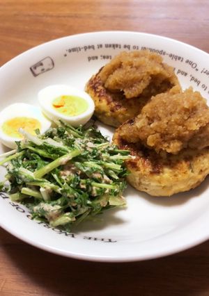 オーブンでふわふわ豆腐ハンバーグ♬*°-レシピのメイン写真