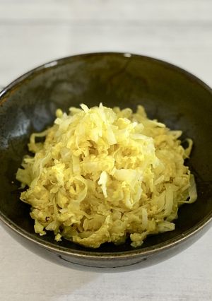 驚きの美味しさ♪キャベツと卵の炒め物♪-レシピのメイン写真