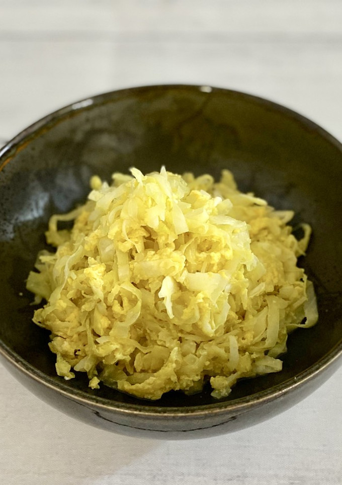 驚きの美味しさ♪キャベツと卵の炒め物♪-レシピのメイン写真