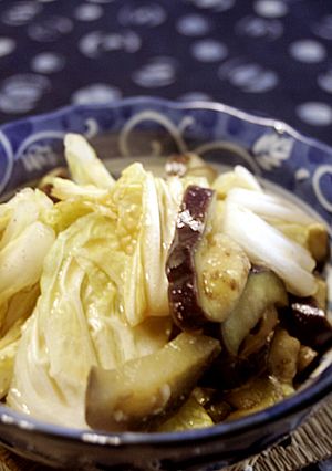 ナスと白菜の辛ウマ豆板醤と味噌和え☆-レシピのメイン写真