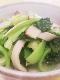レンジで簡単!エリンギと青梗菜の中華炒め-レシピのメイン写真