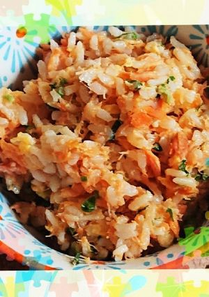 鮭チャーハン-レシピのメイン写真