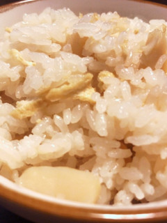 炊飯器で楽々!ホタテの炊き込みご飯-レシピのメイン写真