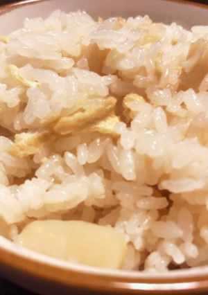 炊飯器で楽々！ホタテの炊き込みご飯-レシピのメイン写真