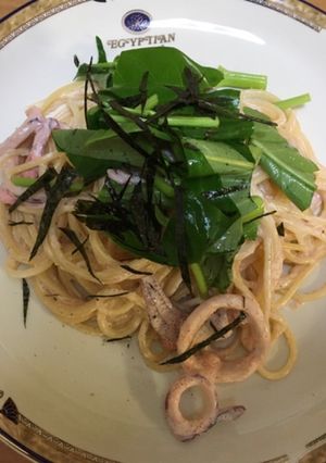 イカとたらこのクリームパスタ-レシピのメイン写真