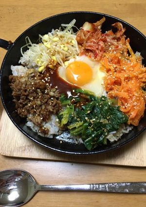 スキレットで☆石焼ビビンバ◎-レシピのメイン写真