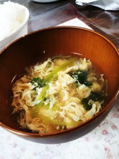 :簡単みつ葉と卵のかきたま汁:-*-レシピのメイン写真
