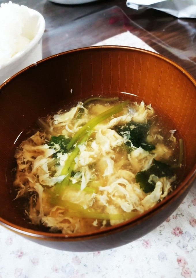 :簡単みつ葉と卵のかきたま汁:-*-レシピのメイン写真