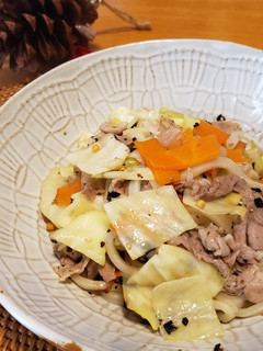 お茶漬けの素DE焼きうどん-レシピのメイン写真