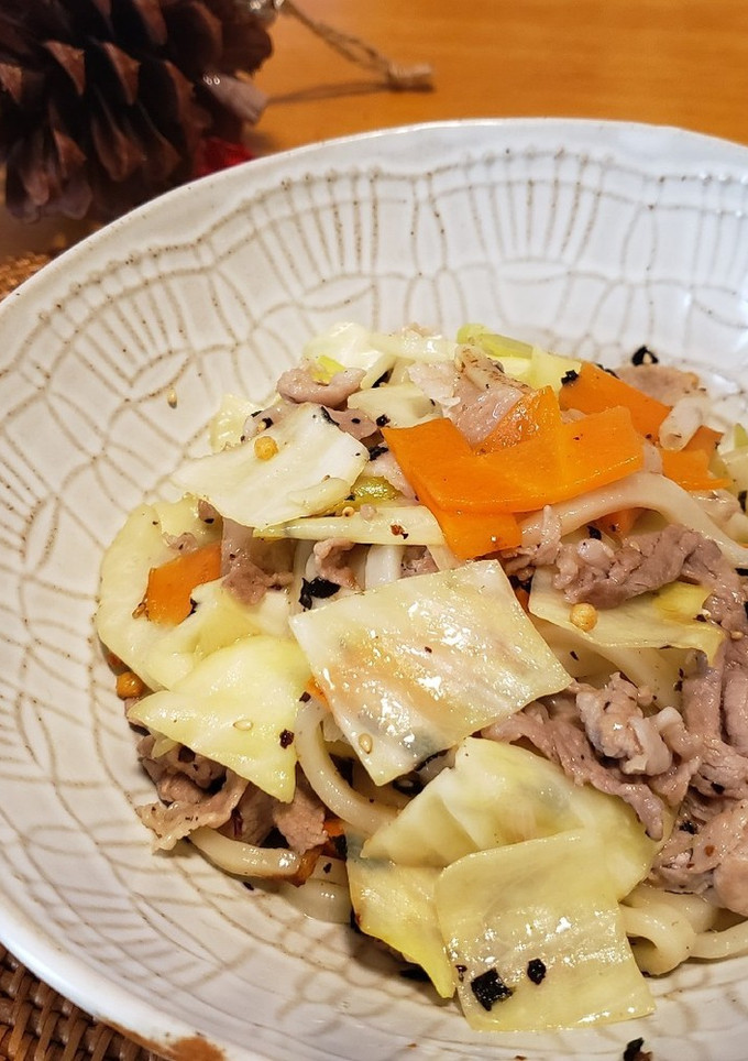 お茶漬けの素DE焼きうどん-レシピのメイン写真