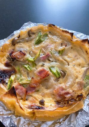 春巻きの皮で！野菜たくさんキッシュ-レシピのメイン写真