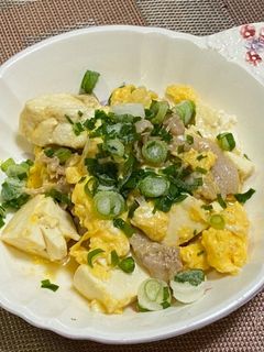 豚バラと豆腐の卵とじ-レシピのメイン写真