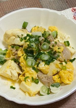 豚バラと豆腐の卵とじ-レシピのメイン写真