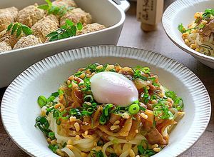 豚肉と玉ねぎの甘辛冷やしぶっかけうどん-レシピのメイン写真