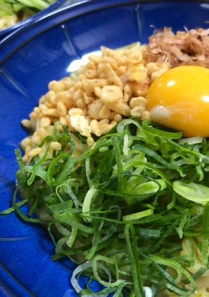 具たっぷりの釜玉うどん-レシピのメイン写真