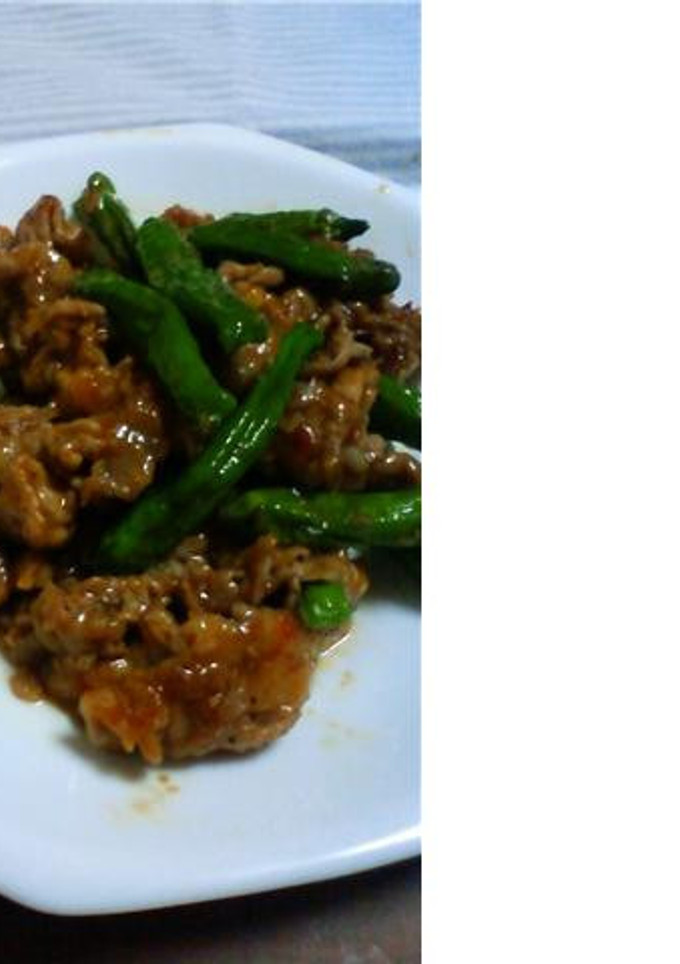 しし唐と豚肉のピリ辛炒め-レシピのメイン写真