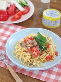 さば缶とフレッシュトマトのパスタ-レシピのメイン写真