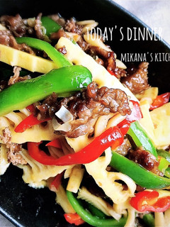野菜たっぷり♪♪青椒肉絲♪♪-レシピのメイン写真