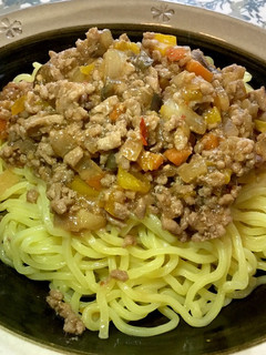 夏野菜たっぷりの絶品ピリ辛ジャージャー麺-レシピのメイン写真