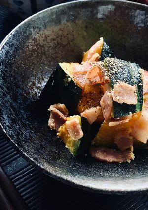 かぼちゃサラダ（カルボナーラ風）-レシピのメイン写真
