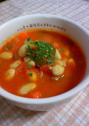大豆たっぷりミネストローネ-レシピのメイン写真