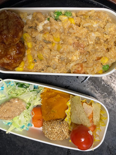 レンジ簡単クリーミー洋風坦々麺味炒飯弁当-レシピのメイン写真