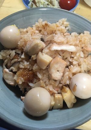 炊飯器で鶏肉おこわ-レシピのメイン写真