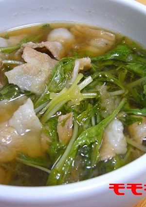 豚肉と水菜のみぞれスープ-レシピのメイン写真