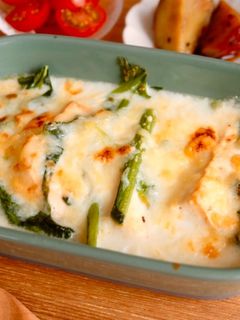 【ヘルシー】豆腐とほうれん草のグラタン-レシピのメイン写真