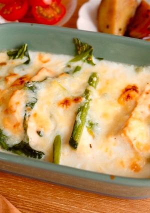 【ヘルシー】豆腐とほうれん草のグラタン-レシピのメイン写真