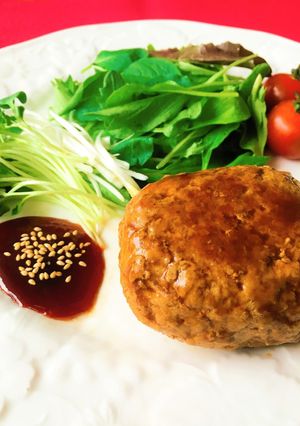 餃子の素で簡単！キャベツ入りハンバーグ♡-レシピのメイン写真