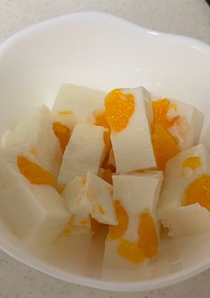 みかん入り牛乳寒天-レシピのメイン写真