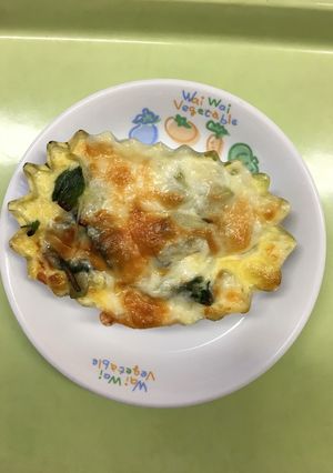 【保育園給食】ほうれん草のキッシュ-レシピのメイン写真